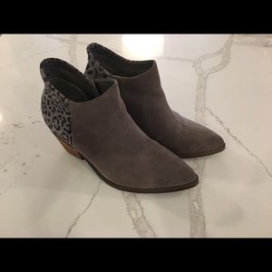 Yellow Box leopard booties